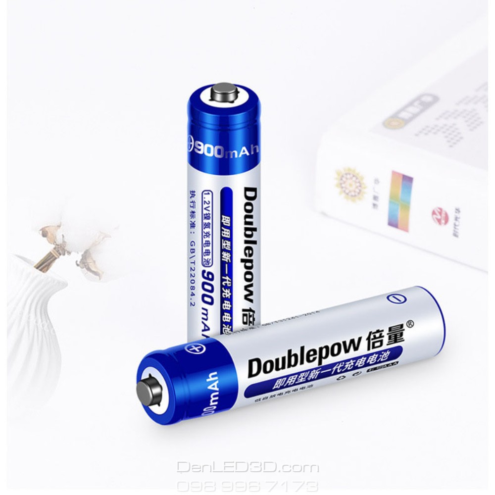 [Chính Hãng] Pin Sạc AAA DoublePow 1250Mah Kèm Bộ Sạc, Dung Lượng Thật, BH 1 Đổi 1