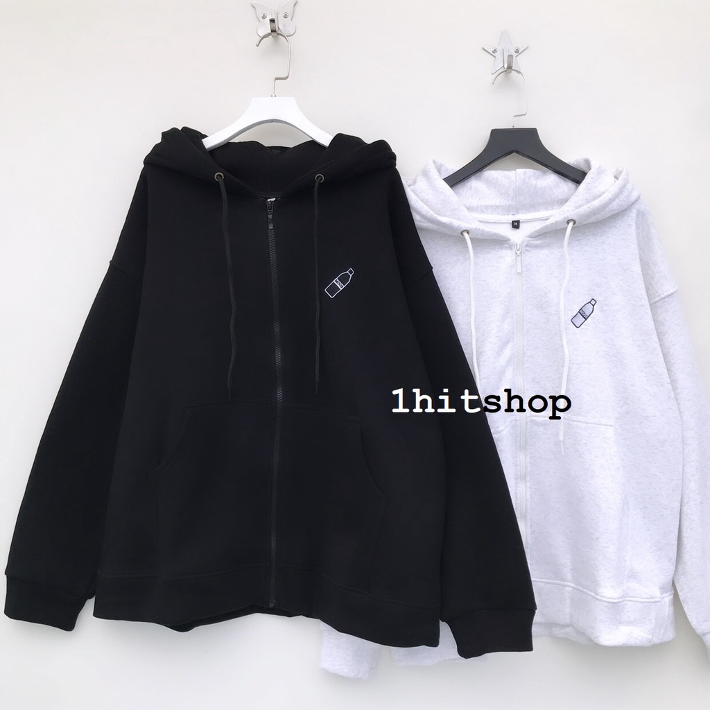 Áo KHOÁC Hoodie CHAI NƯỚC Ulzzang Unisex 1hitshop (KHÔNG XẺ TÀ)