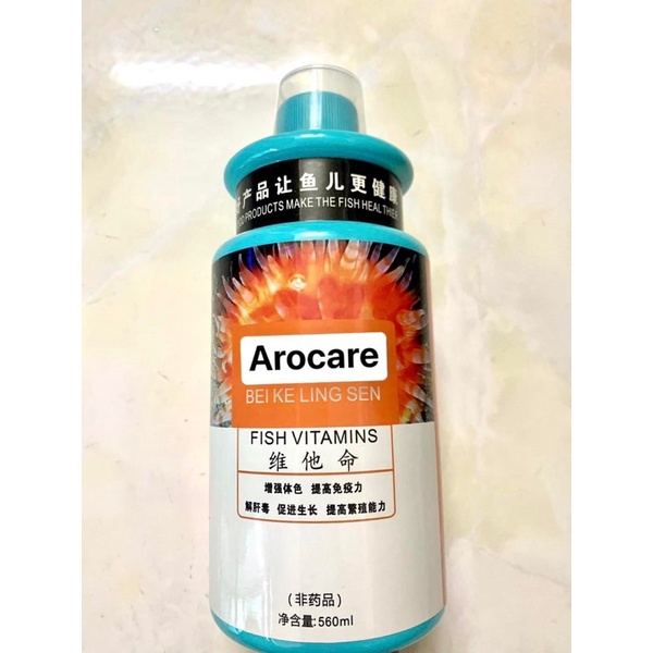 Vitamin nước dạng trộn thức ăn chuyên dùng cho cá rồng, hổ, sam