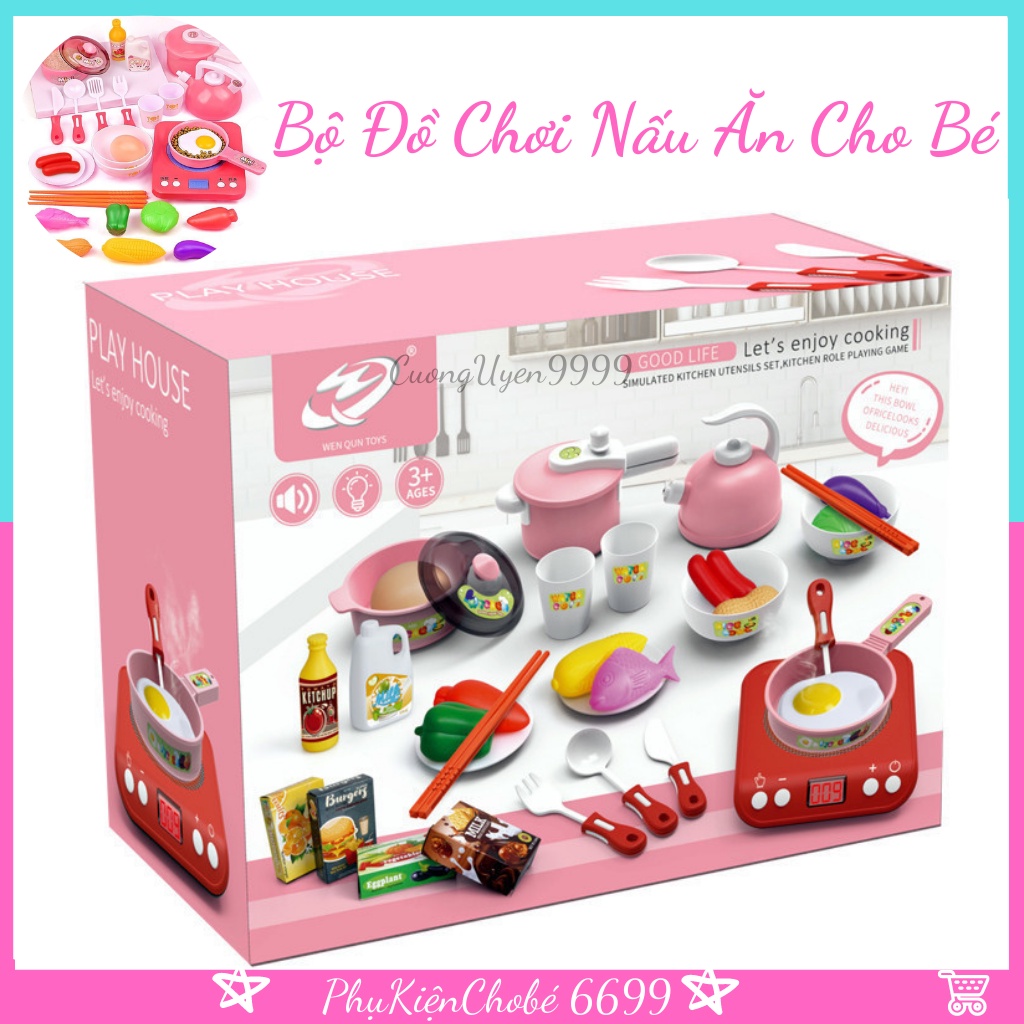 Bộ Đồ Chơi Nấu Ăn Cho Bé Thỏa Sức Vui Chơi Và Bận Rộn, Bộ Nấu Ăn 36 Chi Tiết Hàng Mẫu Mới