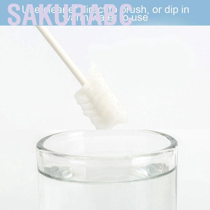 Sakurabc 30pcs Baby Oral Cleaner Tooth Tongue Brush Infant Dental Care Supplies