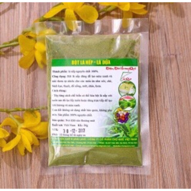 Bột lá nếp - lá dứa tạo màu xanh Chợ Quê 50g
