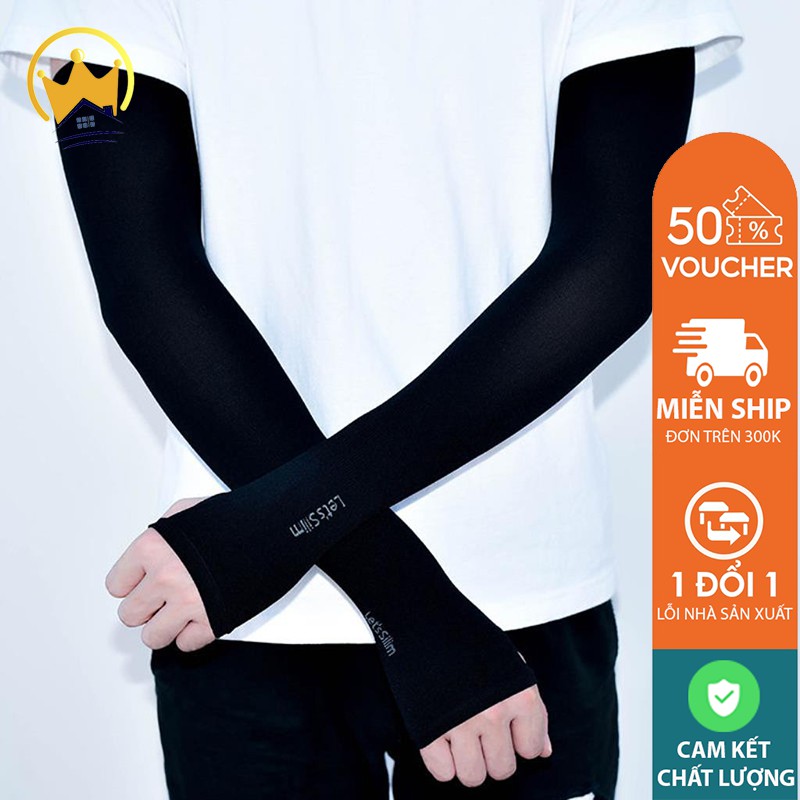 Gang tay chống nắng xỏ ngón nam, nữ chơi thể thao,đi ngoài trời, đi xe máy co giãn