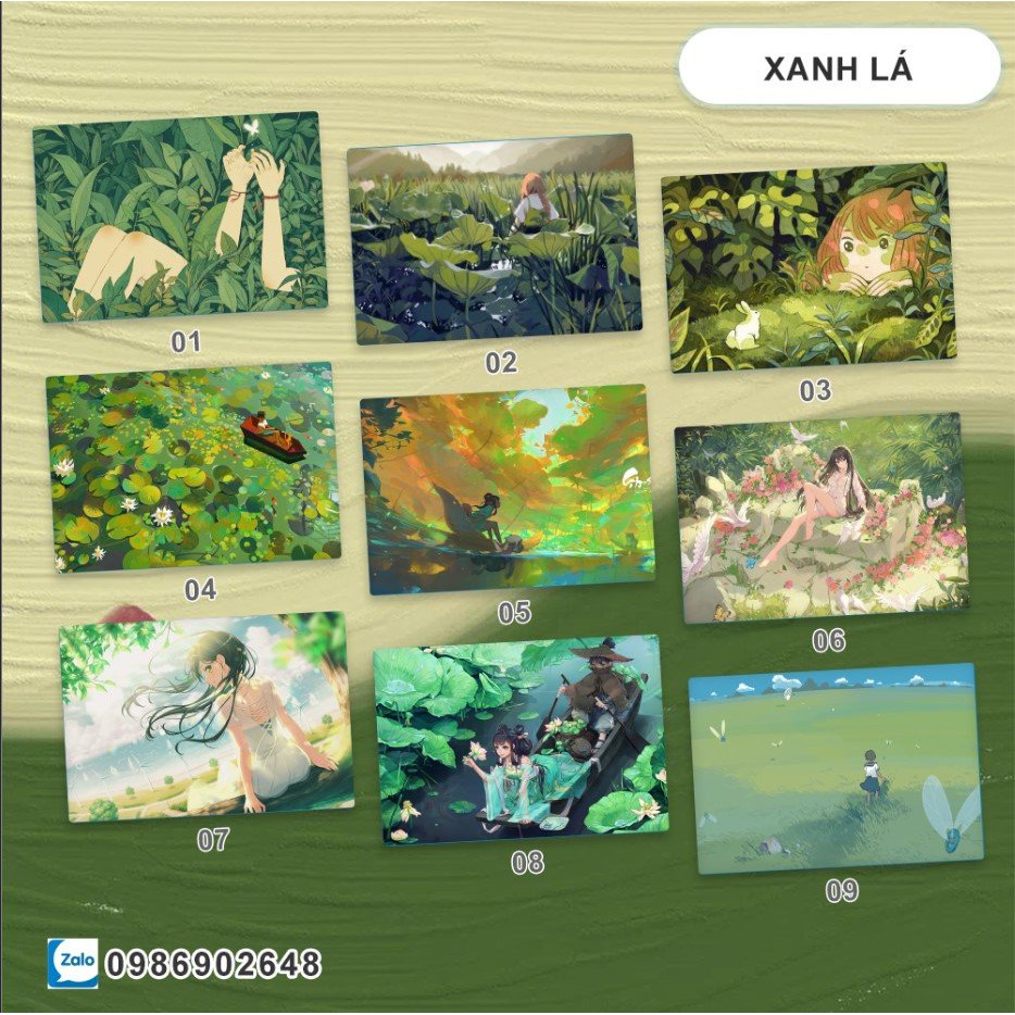 [XANH LÁ] Dán Máy Tính - Skin Laptop Hình Mẫu Xanh Tươi Mát - Có In Theo Yêu Cầu. | BigBuy360 - bigbuy360.vn