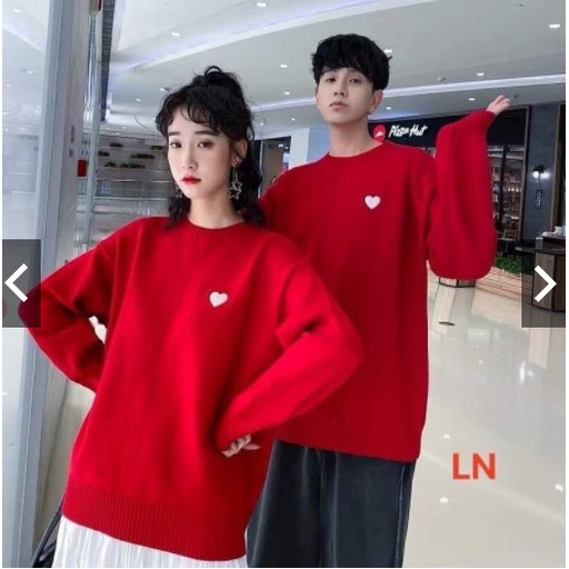 Áo Nỉ Bông 💥FREESHIP💥 Áo Đôi Nam Nữ - Áo sweater Màu Đỏ | BigBuy360 - bigbuy360.vn