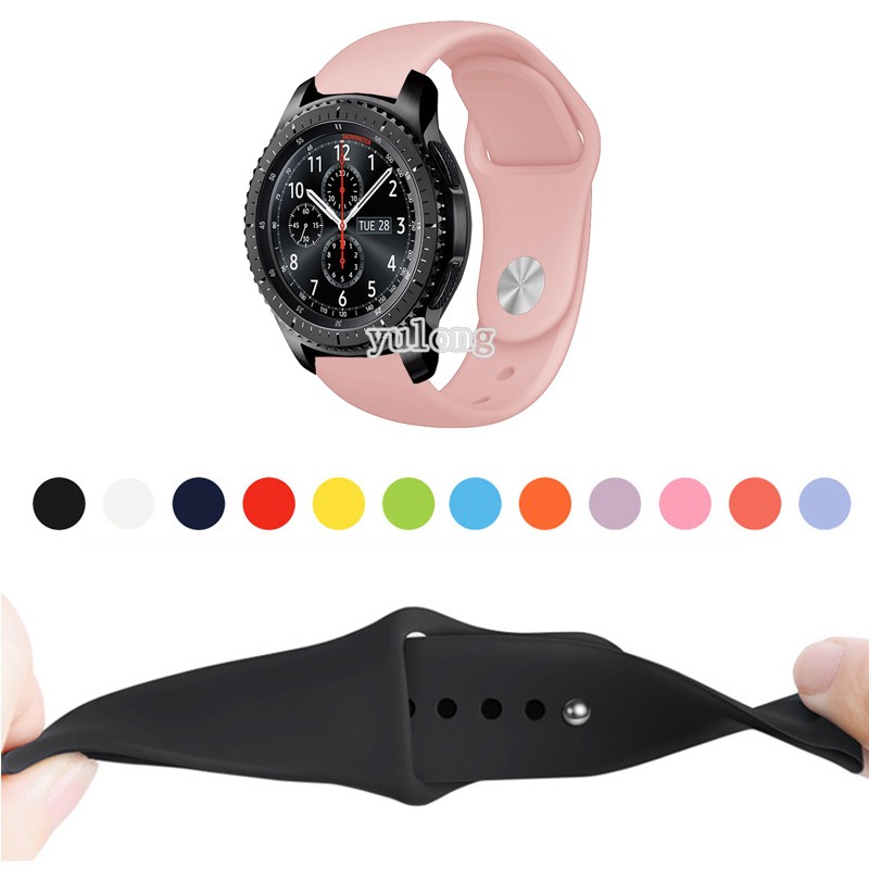 Dây đeo silicon mềm cho đồng hồ thông minh Samsung Gear S3 Frontier S3 Classic