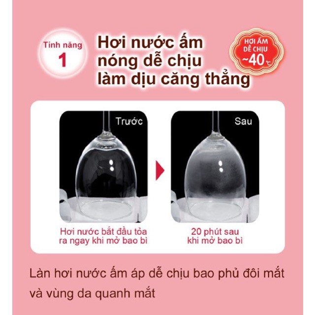 Mặt Nạ Xông Hơi Nóng Thư Giãn Cho Vùng Mắt MegRhythm Steam Eye Mask