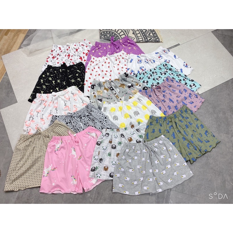 [Mã 44FASHIONSALE476 giảm 10K đơn 50K] Quần đùi nữ mặc ở nhà chất cotton co dãn thoải mái , quần ngủ | BigBuy360 - bigbuy360.vn