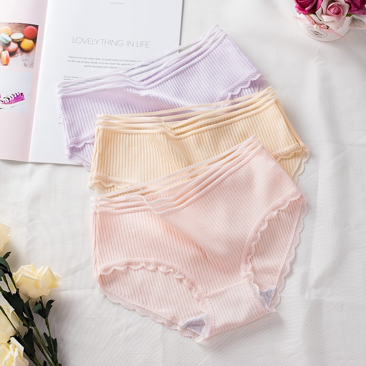 Quần lót nữ cotton cạp sọc kháng khuẩn thun lạnh dễ thương gợi cảm LILY LUCIA QL029 | BigBuy360 - bigbuy360.vn
