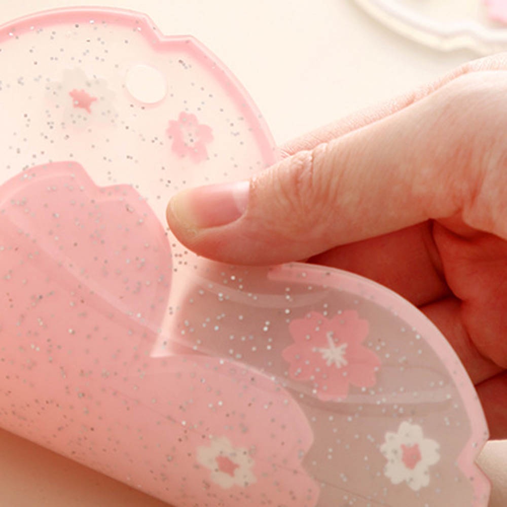 YIYU Miếng Lót Ly Pvc Chống Trượt Cách Nhiệt In Hình Hoa Anh Đào Thông Dụng