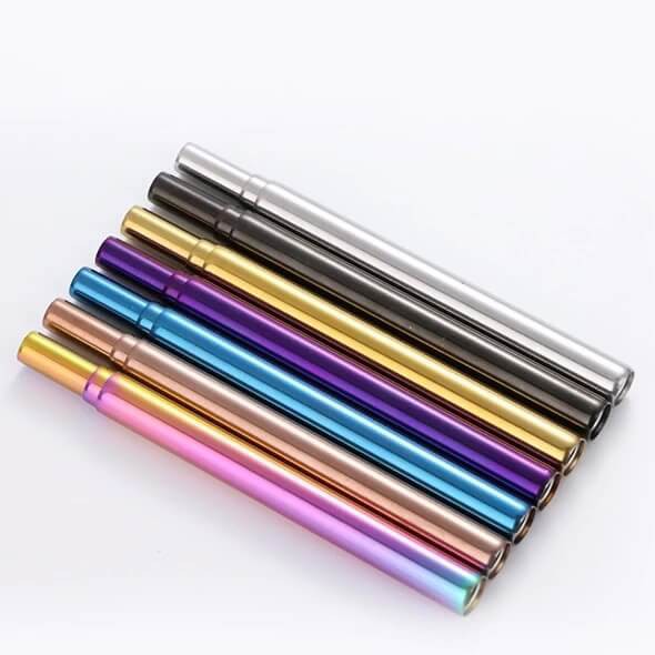Ống hút vỏ màu ĐỎ tươi trẻ, năng động, Inox 304, kéo dài, thu gọn vừa các loại cốc, nhỏ bỏ túi - Shop Tiện Ích Vượt Trội