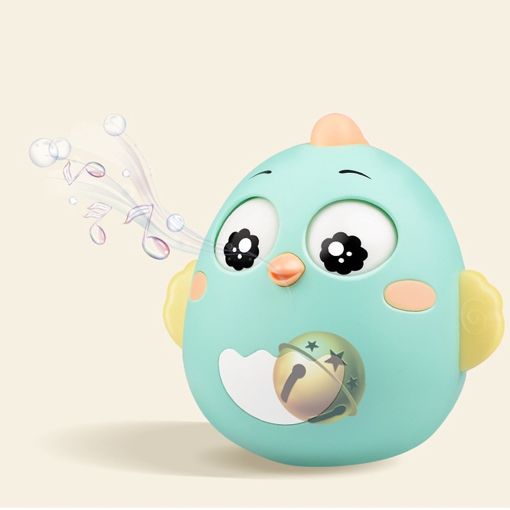 - Đồ chơi lật đật có chuông hình gà con