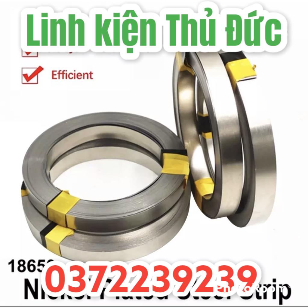 Lktd BN. Kẽm hàn cell pin 18650 mạ niken dầy 0.2mm*8mm ,0.15 *8mm