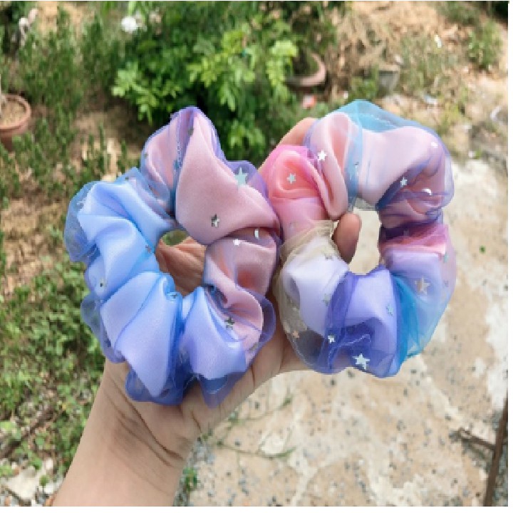 [Nguồn hàng buôn sỉ / khách sỉ INBOX] Buộc tóc Scrunchies PHÁT SÁNG / có thể làm vòng đeo tay