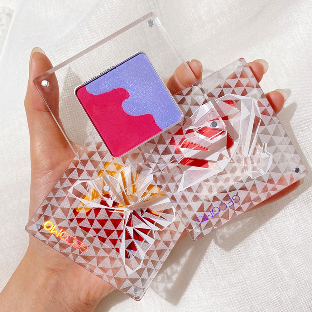 Phấn Má Hồng GECOMO 2 Trong 1 Màu Ánh Ngọc Trai Lấp Lánh