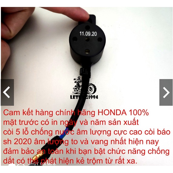 Còi chíp báo động tìm xe cho khóa Smartkey chính hãng HONDA