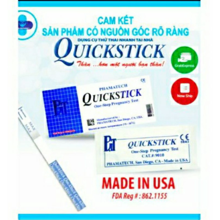 [Hàng chính hãng] Que thử thai Quickstick phát hiện thai sớm