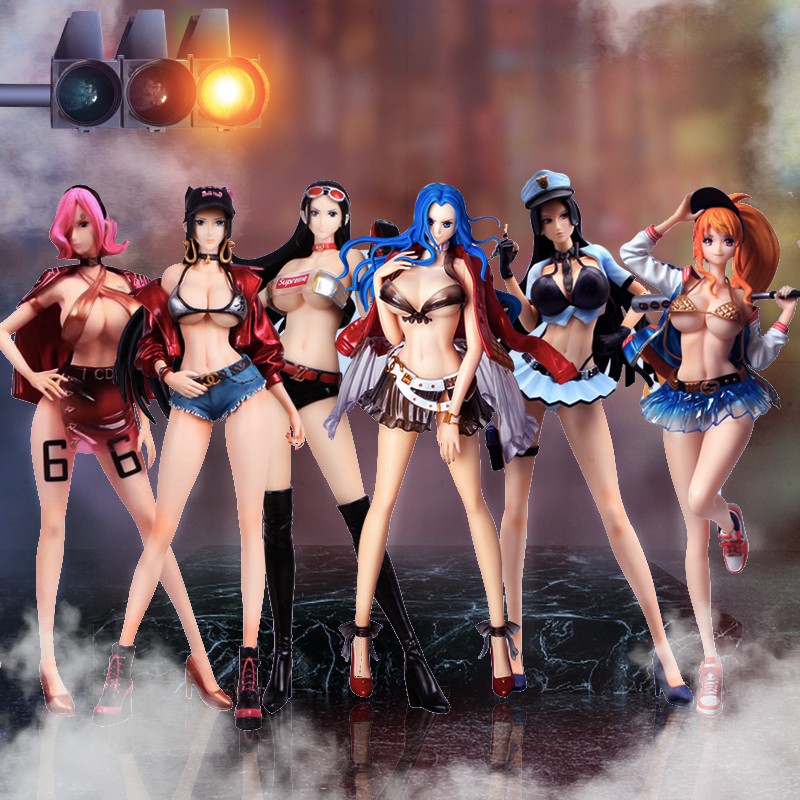 Mô hình thất vũ hải Boa hancock vợ Luffy, Nami, Robin sexy bikini cao 33cm - One piece