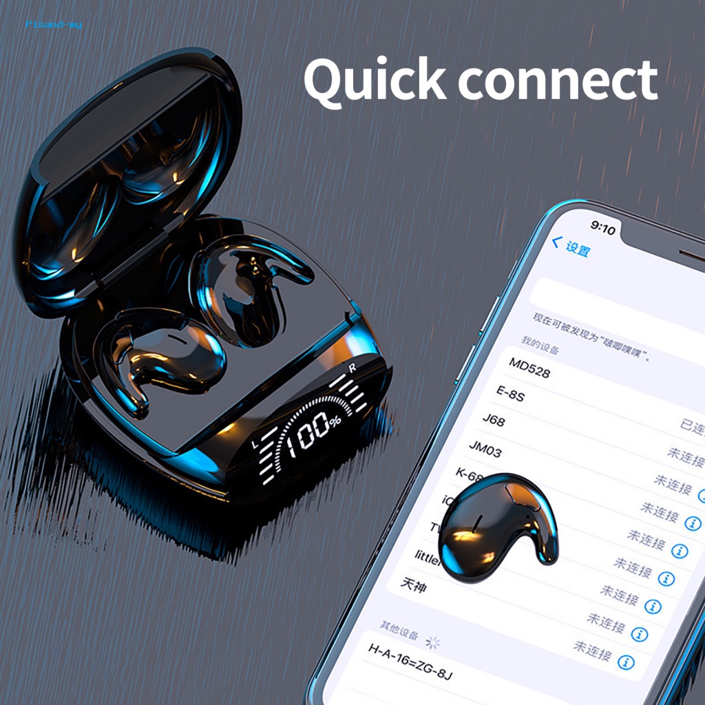 Tai Nghe Nhét Tai Bluetooth Không Dây Màn Hình LED Kỹ Thuật Số Chống Nước IPX5 Điều Khiển Cảm Ứng