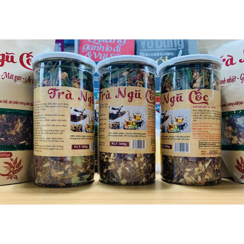 Trà Ngũ Cốc Hộp 500g Thanh Nhiệt Giải Độc Cơ Thể