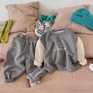 Bộ gấu tay pha basic cho bé