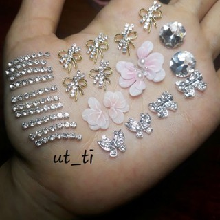 hoa bột nail,hoa ẩn,hoa nổi