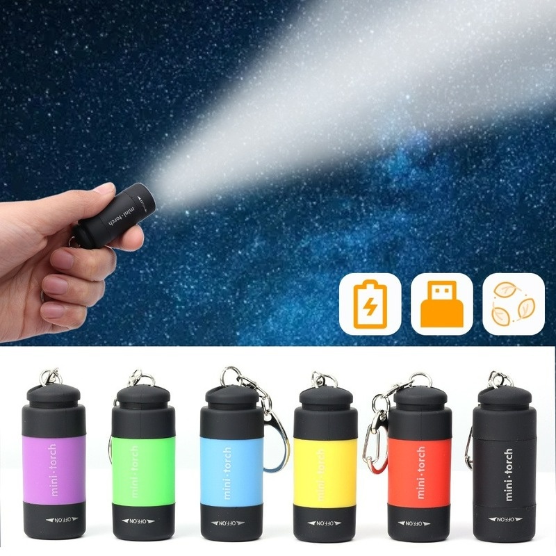 Đèn COB Mini Sạc USB Khẩn Cấp Dạng Móc Khóa Đa Năng Cho Hoạt Động Ngoài Trời