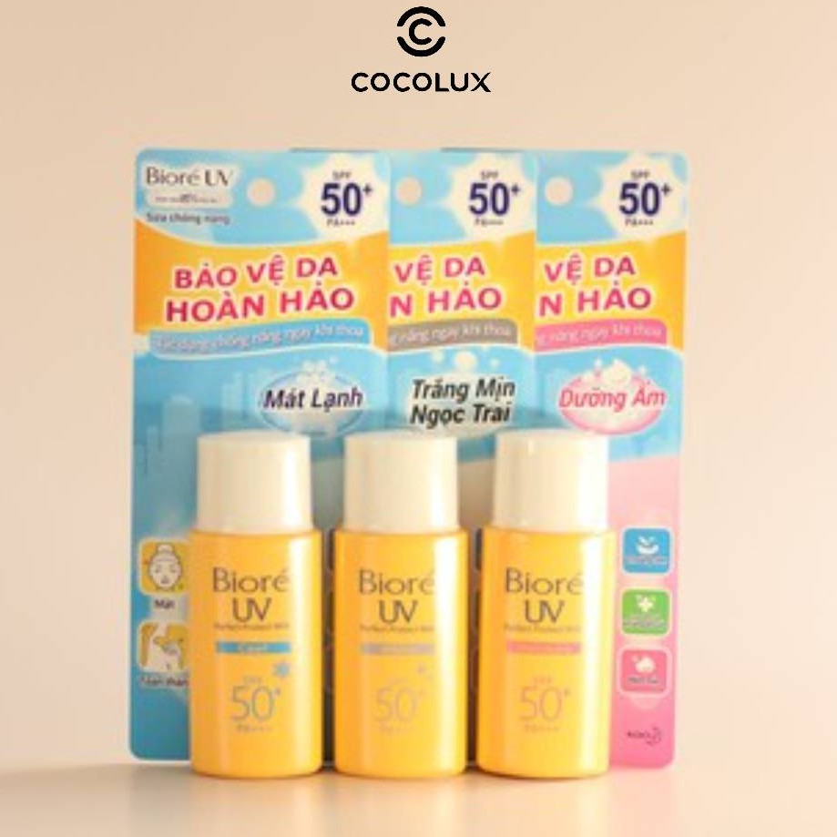 Sữa Chống Nắng Bioré UV Perfect Block Milk SPF50/PA+++ 25ml-[COCOLUX]-[Biore]