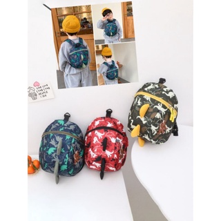  Balo Vải Canvas Chống Thất Lạc Hình Khủng Long Dễ Thương Cho Bé trai gái 