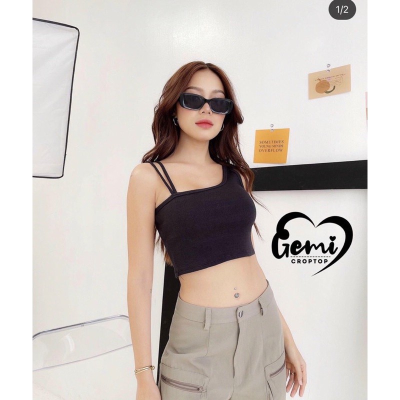 Áo croptop chéo kiểu cột dây vai - Z7U