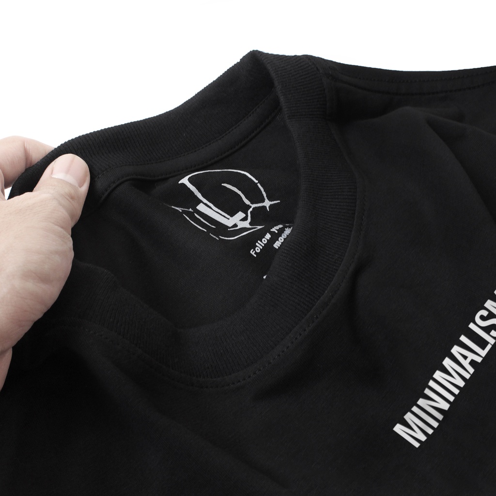 Áo thun tay lỡ MINIMALISM phông Unisex nam nữ Cotton oversize form rộng LUNACY TB030 | BigBuy360 - bigbuy360.vn