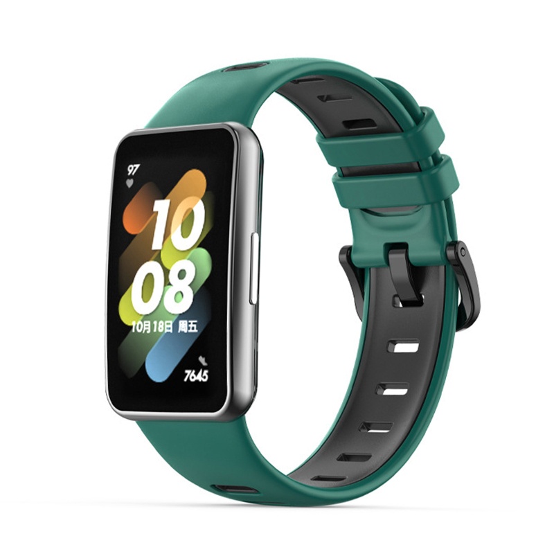 Dây Đeo Silicon Hai Màu Có Thể Điều Chỉnh Cho Đồng Hồ HuaweiBand 7