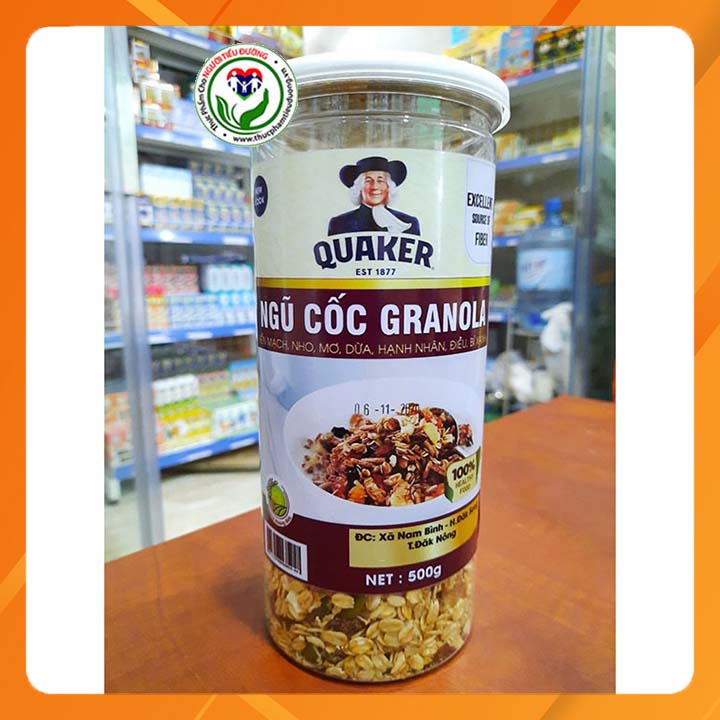 Ngũ cốc dành cho người tiểu đường, ăn kiêng Granola hộp 500g