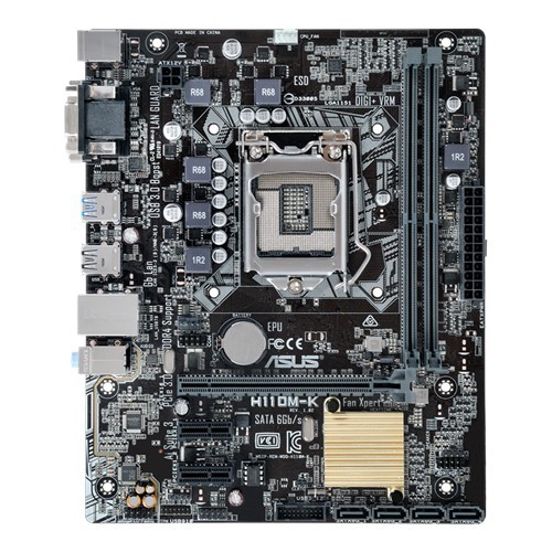 Bo Mạch Chủ Mainboard Asus H110M-K Hàng Chính Hãng