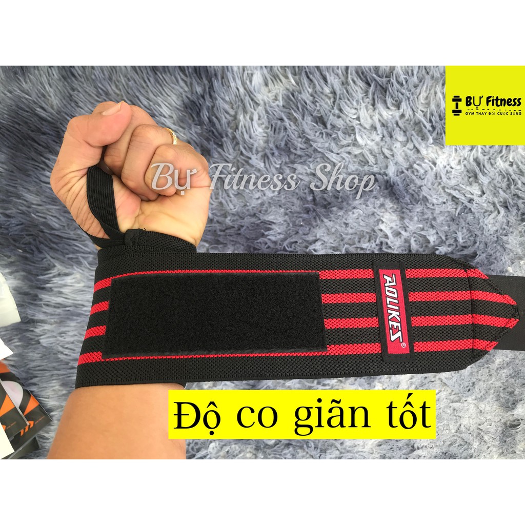 Quấn Cổ Tay Tập Gym Aolikes Chính Hãng Đàn Hồi Tốt - 1 Đôi