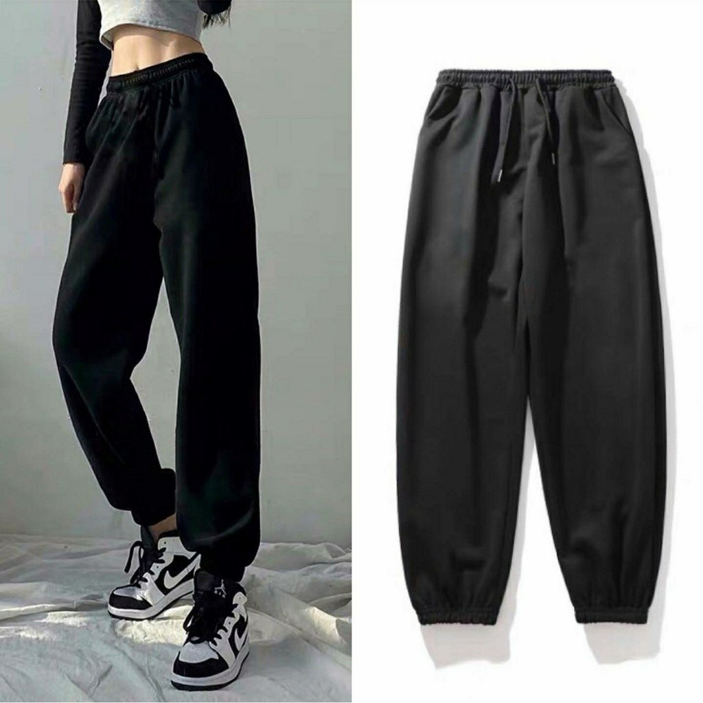 Quần Jogger Simple Bo Gấu Form Rộng Ulzzang Unisex (4 Màu)