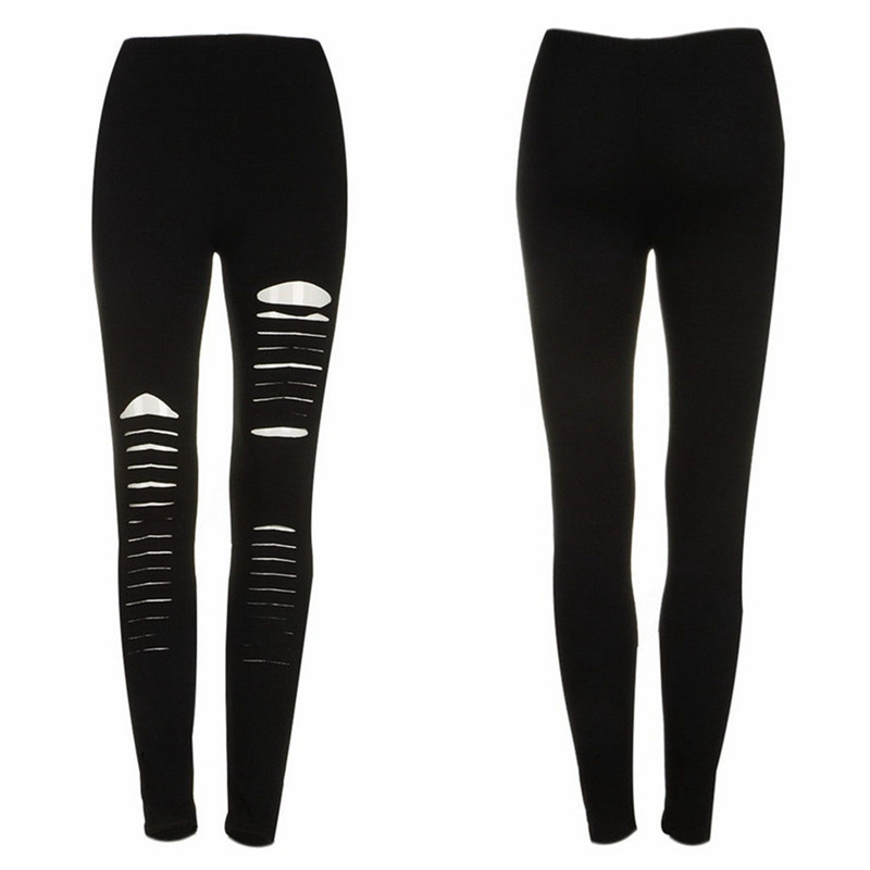 Quần Legging Rách Quyến Rũ Cho Nữ