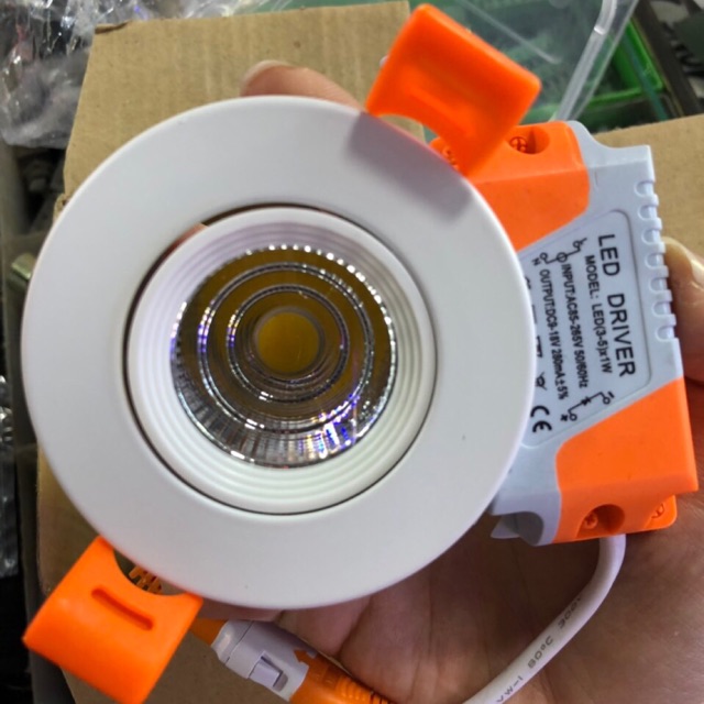 Đèn led âm trần (downlight) 3W tủ rượu, tủ bếp