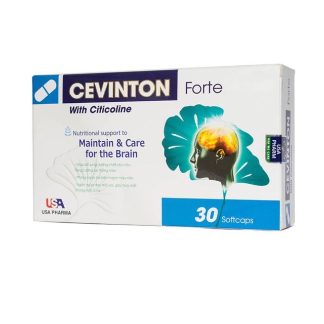 Hỗ trợ tuần hoàn não Cevinton Forte (30 viên) - Amipaharma