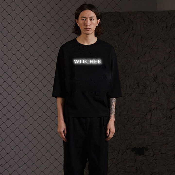 Áo Thun Phản Quang Tay Lỡ Witcher Nam Nữ