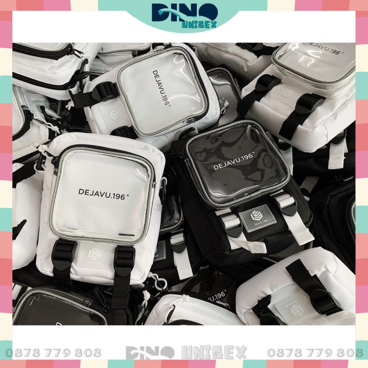 Túi Đeo Chéo DEJAVU.196 Viền Phản Quang - Thời Trang Nam Nữ Siêu Cá Tính