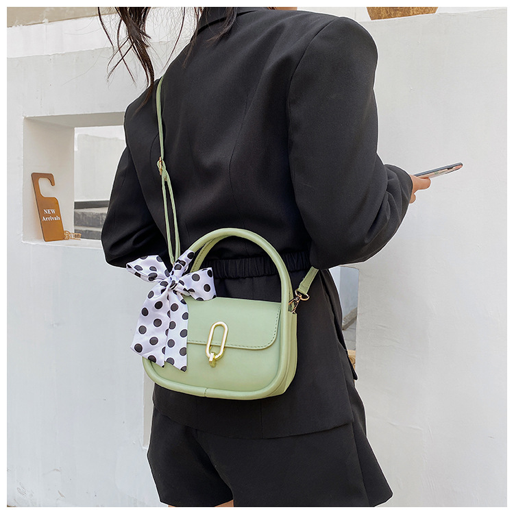 Túi Đeo Chéo Phối Nơ Họa Tiết Chấm Bi Xinh Xắn