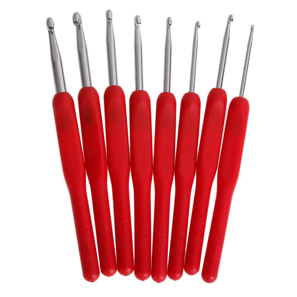 Set 8 dụng cụ kim đan móc cao cấp độc đáo chuyên dụng 2.5-6mm