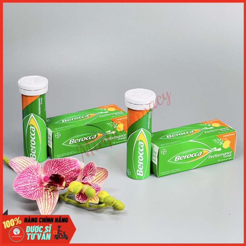 Viên sủi BEROCCA PERFORMANCE  Bayer Tăng cường chuyển hoá và Sức đề kháng tuýp 10viên- Minpharmacy