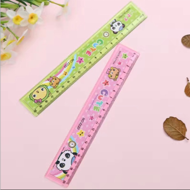 [Hàng mới về] Thước kẻ Cute họa tiết Hoạt hình 20 cm cho bé đi học