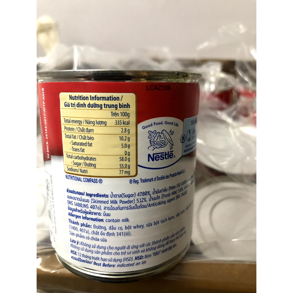 sữa đặc có đường nestle 380 gram nhập khẩu thái lan