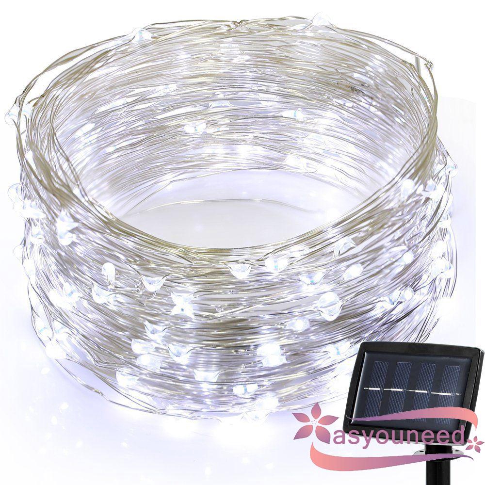 Dây đèn LED trang trí 10m dùng năng lượng mặt trời