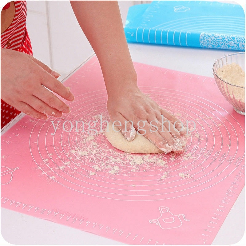 Thảm Nhào Bột Làm Bánh Bằng Silicone Kèm Cân Tiện Dụng