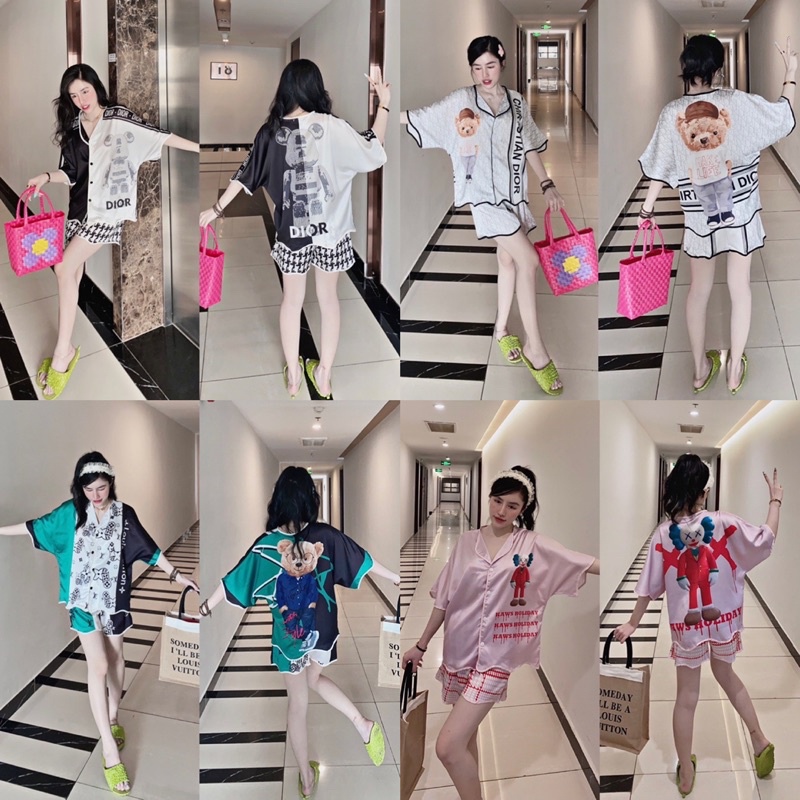 ĐỒ NGỦ - PYJAMA - ĐỒ MẶC NHÀ FORM CÁNH DƠI HỌA TIẾT HOẠT HÌNH