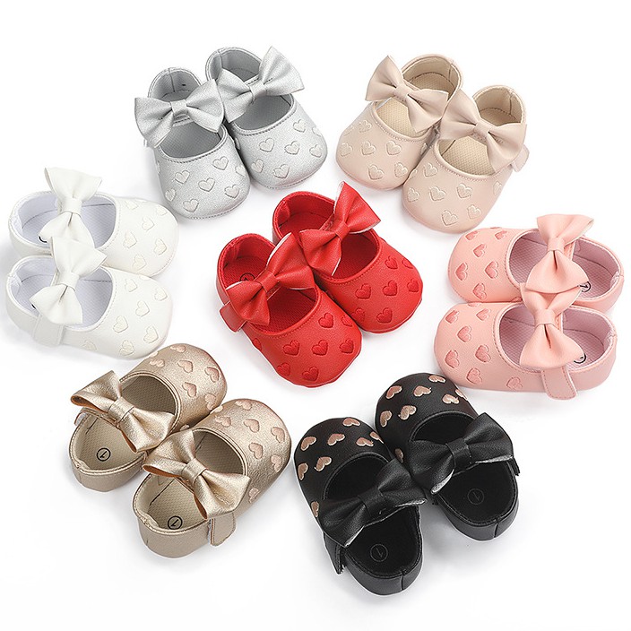 Giày Sneaker Đế Mềm Chống Trượt Cho Bé Gái Sơ Sinh